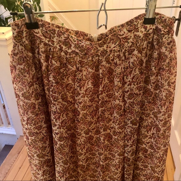 NWOT Beautiful Boho High-waisted Floral Maxi Skirt - Picture 6 of 7